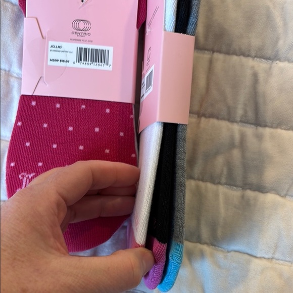 Juicy Couture Pink No-Show Socks - Picture 7 of 7
